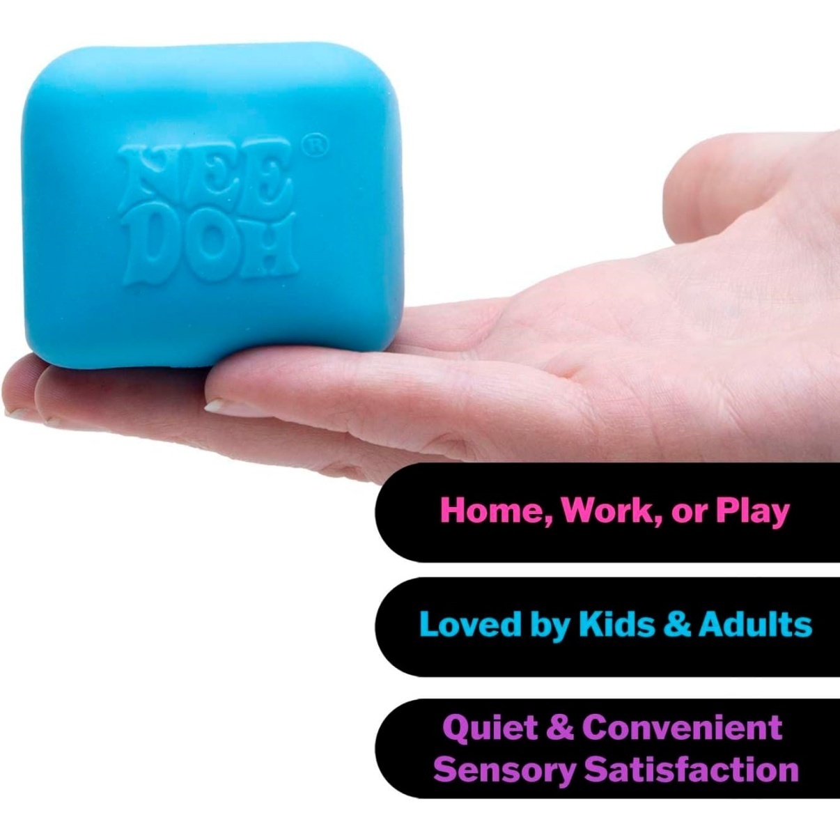 NeeDoh Nice Cube Glow - Glows in the Dark - Assorted - Image 4